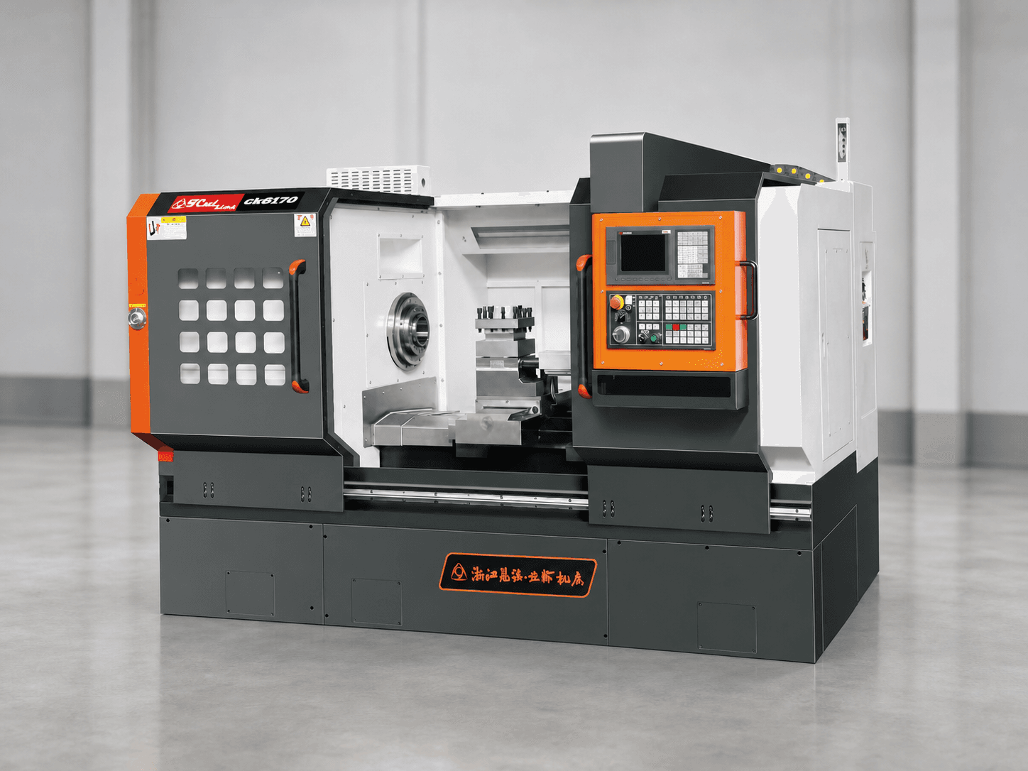 CK6170 CNC lathe — AI-assisted product visual